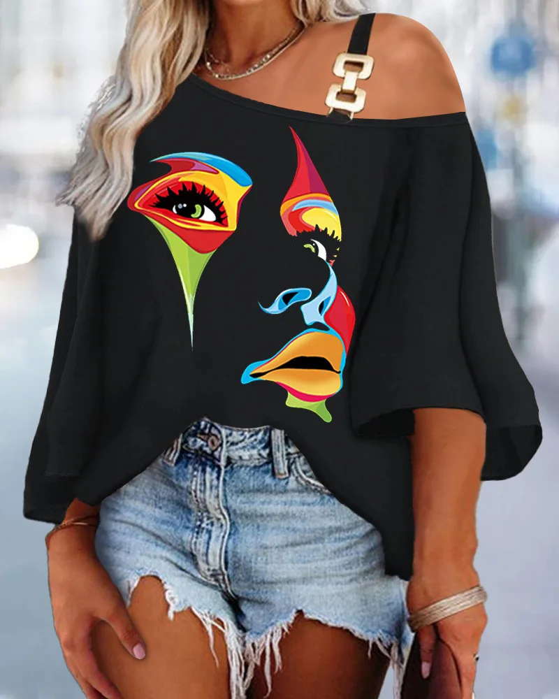 Women Summer Tops Zipper Off Shoulder Tees Sexy Ruffles Vintage Strap Camis Big Large T Shirts Loose Casual Befree Boho Tees
Women Summer Tops Zipper Off Shoulder Tees Sexy Ruffles Vintage Strap Camis Big Large T Shirts Loose Casual Befree Boho Tees