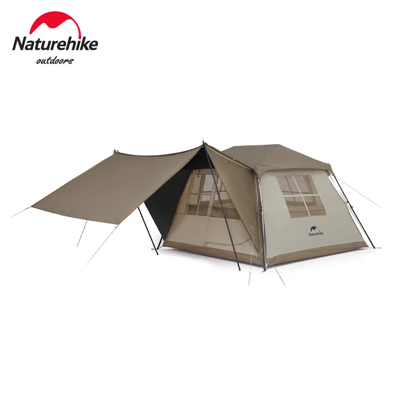 Naturehike Village 5.0 Ridge Quick Open Tent Titanium Black Glue 3-4 Person Camping Hut Tent Outdoor Picnic Rainproof Brown Tent
Naturehike Village 5.0 Ridge Quick Open Tent Titanium Black Glue 3-4 Person Camping Hut Tent Outdoor Picnic Rainproof Brown Tent
