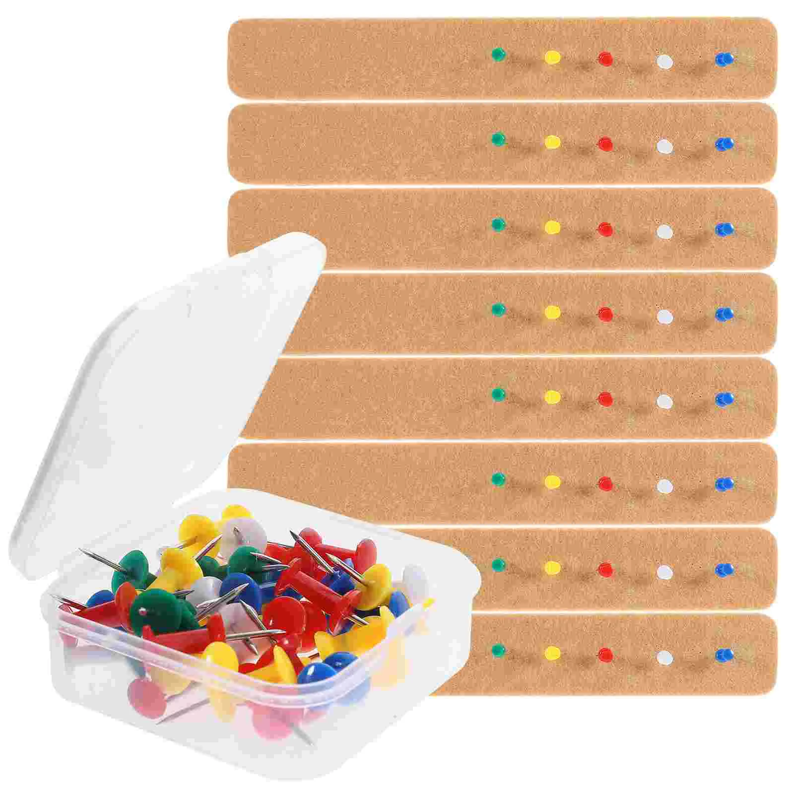 1 Set of Bulletin Board Strips Classroom Pin Boards Memo Display Felt Strips with Pushpins Cork
1 Set of Bulletin Board Strips Classroom Pin Boards Memo Display Felt Strips with Pushpins Cork