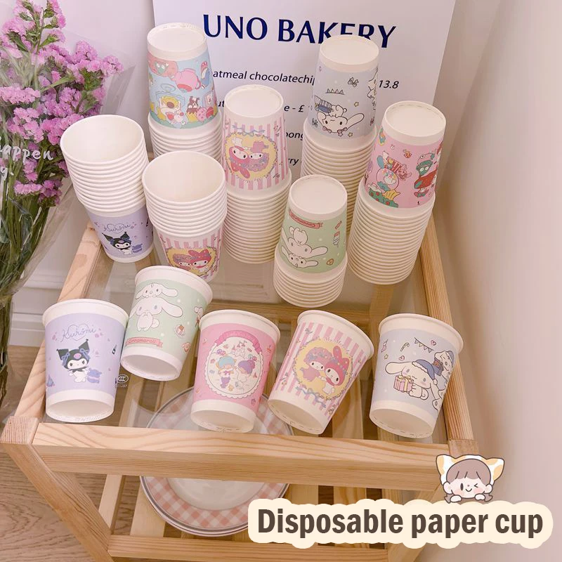 Sanrio Mymelody Cinnamoroll Kuromi Disposable Paper Cup Cartoon Cute Office Home Thickened Juice Hot and Cold Beverage Water Cup
Sanrio Mymelody Cinnamoroll Kuromi Disposable Paper Cup Cartoon Cute Office Home Thickened Juice Hot and Cold Beverage Water Cup