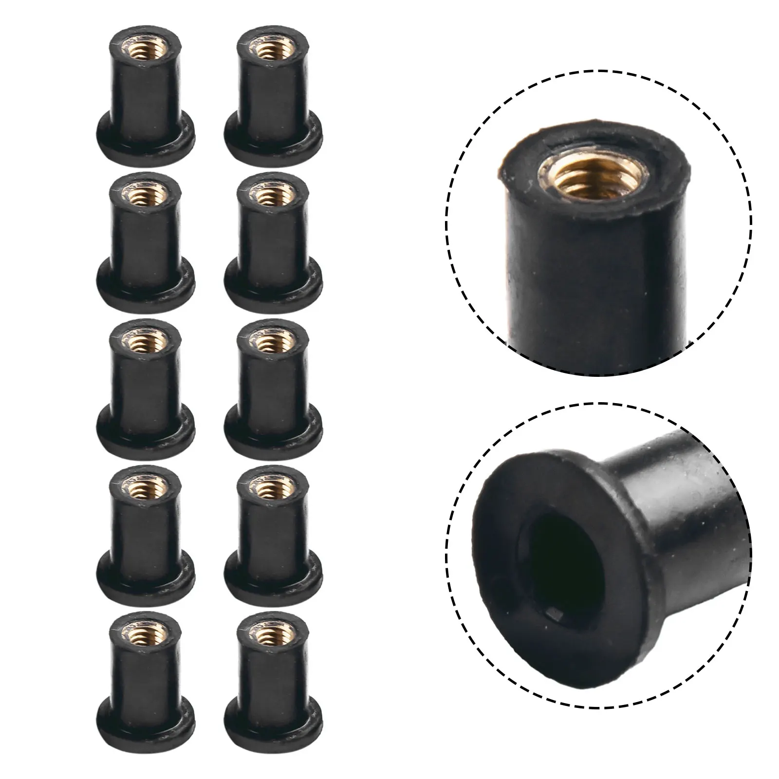 10PCS /M5M6 Rubber Well Nuts Blind Fastener Windscreen Windshield Fairing Cowl Fastener Accessories For Casement Motorcycle
10PCS /M5M6 Rubber Well Nuts Blind Fastener Windscreen Windshield Fairing Cowl Fastener Accessories For Casement Motorcycle