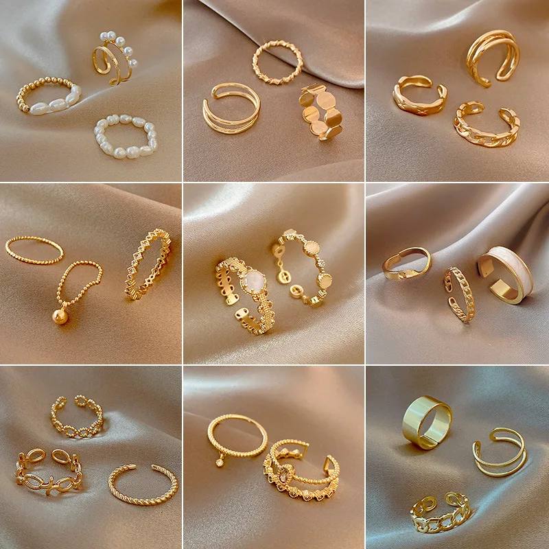 Trendy Zircon Metal Punk Rings Set for Women Girls Party Jewelry Gifts Fashion Accessories Gold Ring Buckle Female Index Finger
Trendy Zircon Metal Punk Rings Set for Women Girls Party Jewelry Gifts Fashion Accessories Gold Ring Buckle Female Index Finger