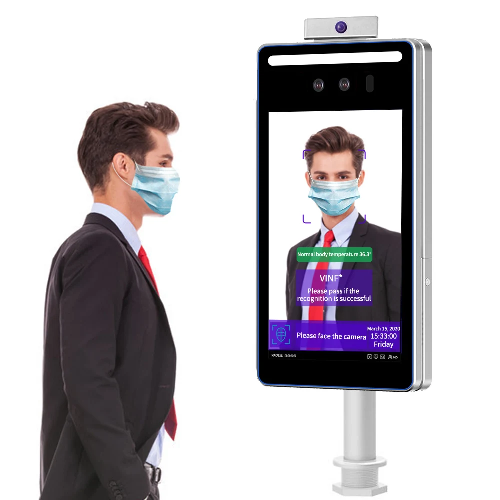 Special 8 inch access control artificial intelligence face recognition terminal attendance system temperature measuring machine
Special 8 inch access control artificial intelligence face recognition terminal attendance system temperature measuring machine