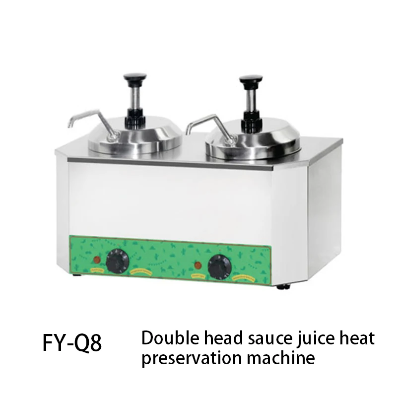 Chocolate Butter Jam Sauce Insulation Box FY-Q8 Food Heater Insulation Container 300W/220V Double-head Electric Sauce Heater
Chocolate Butter Jam Sauce Insulation Box FY-Q8 Food Heater Insulation Container 300W/220V Double-head Electric Sauce Heater