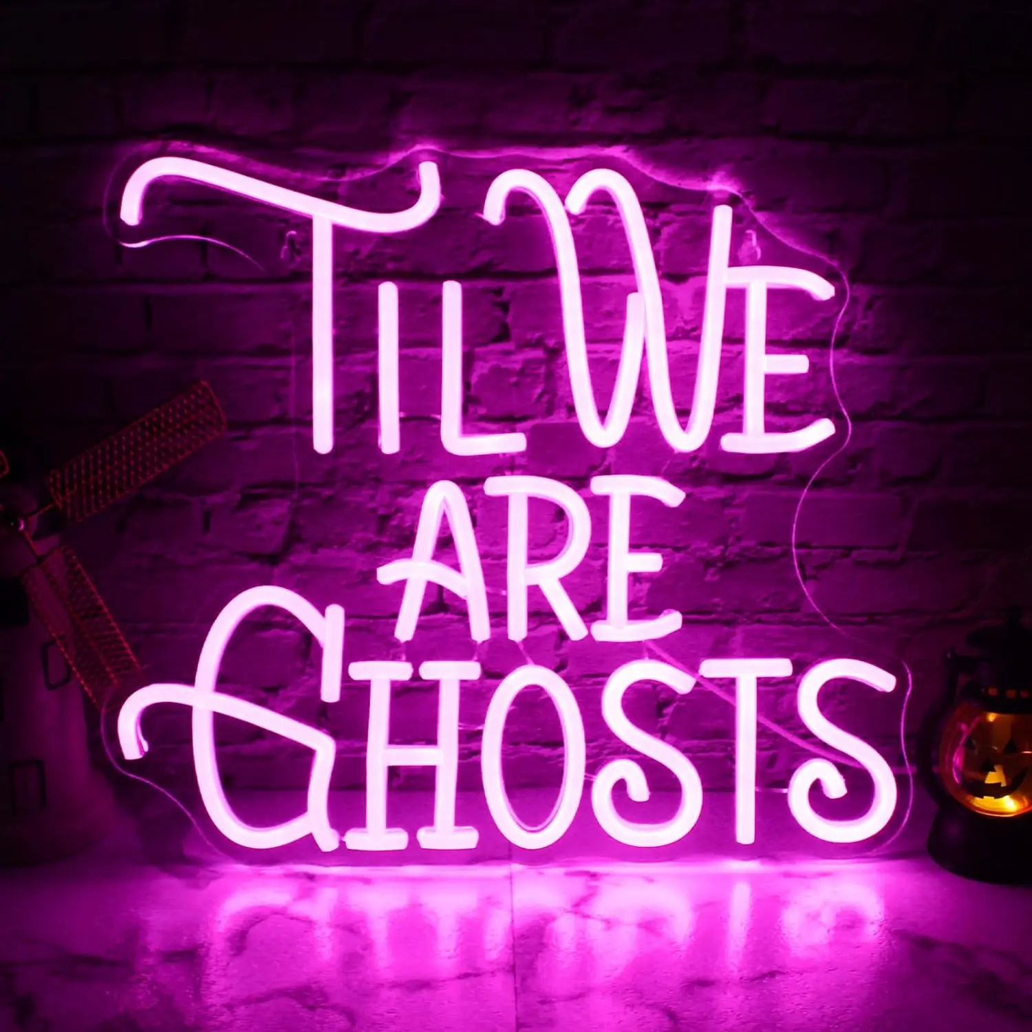 Till We Are Ghost Neon Sign Led Neon Wall Sign Dimmable Pink Letters Neon Light Larger Hanging Night Light For Bedroom Home
Till We Are Ghost Neon Sign Led Neon Wall Sign Dimmable Pink Letters Neon Light Larger Hanging Night Light For Bedroom Home