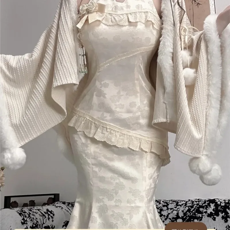 New Chinese Style Improved Cheongsam Suit Skirt Slim-Fit Sheath Fishtail Waist-Tight Dress
New Chinese Style Improved Cheongsam Suit Skirt Slim-Fit Sheath Fishtail Waist-Tight Dress