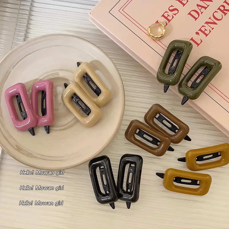 1Pair Hairpin Hair Clips Girls Cute Sweet Square Shape Pink Hair Pin Women Fashion Simple Y2k Headwear Hair Accessories 2023
1Pair Hairpin Hair Clips Girls Cute Sweet Square Shape Pink Hair Pin Women Fashion Simple Y2k Headwear Hair Accessories 2023