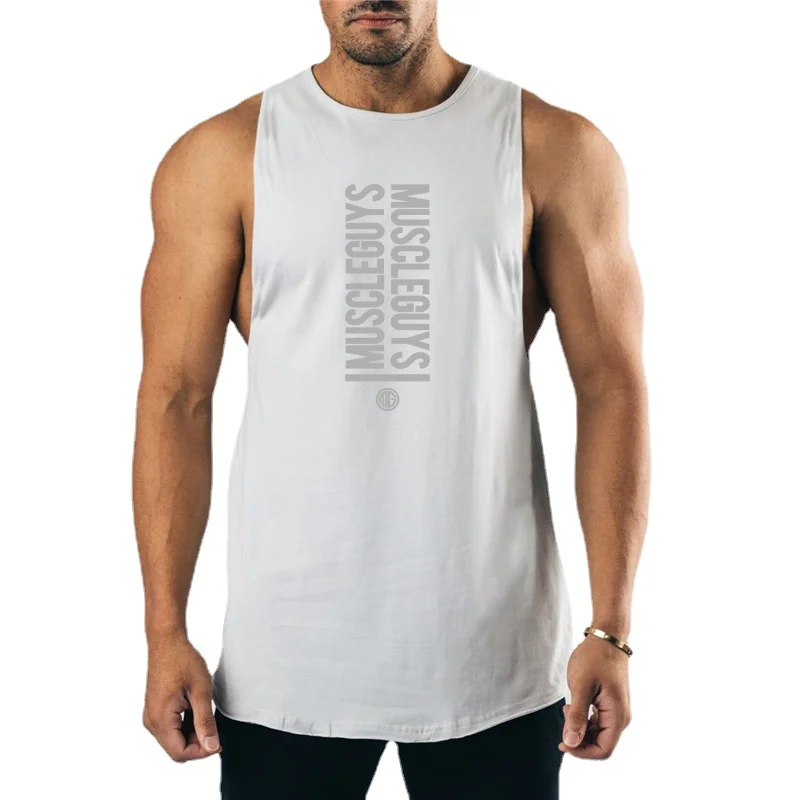 Mens Gym Sports Fitness Bodybuilding Cotton Summer Breathable Fashion Letter Printed Cool Tank Top
Mens Gym Sports Fitness Bodybuilding Cotton Summer Breathable Fashion Letter Printed Cool Tank Top
