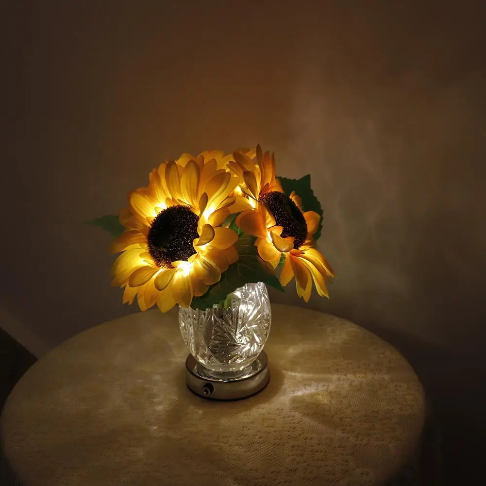 3.7v Led Simulation Sunflower Night Light Table Lamp Ornaments For Home Living Room Desktop Decor
3.7v Led Simulation Sunflower Night Light Table Lamp Ornaments For Home Living Room Desktop Decor