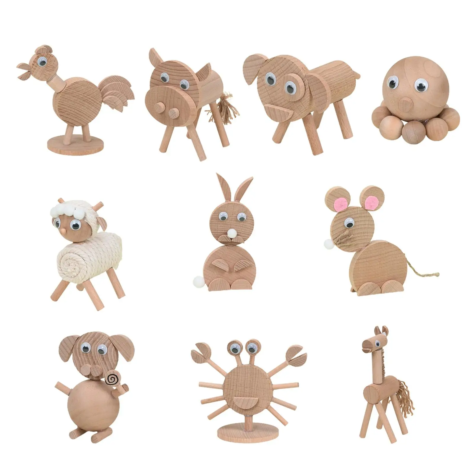 Wooden Puzzle Animal Model Early Leaning Education Toy DIY Wooden Animal Toys for Kindergarten Boys Girls Kids Birthday Gifts
Wooden Puzzle Animal Model Early Leaning Education Toy DIY Wooden Animal Toys for Kindergarten Boys Girls Kids Birthday Gifts