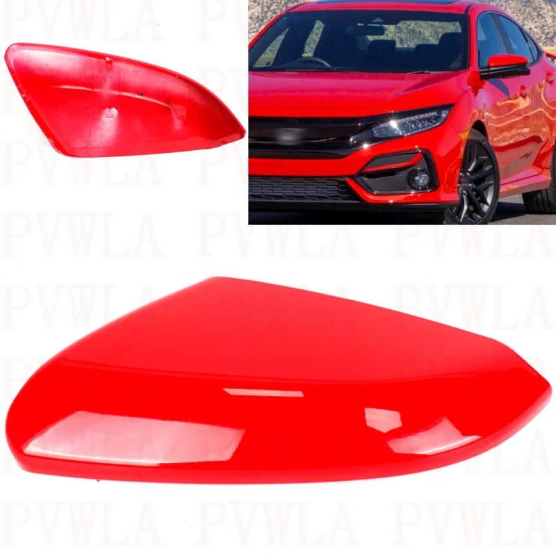 

Левая сторона красная окрашенная зеркальная Крышка корпуса Крышка для Honda US Version Civic 2016 2017 2018 2019 2020 2021