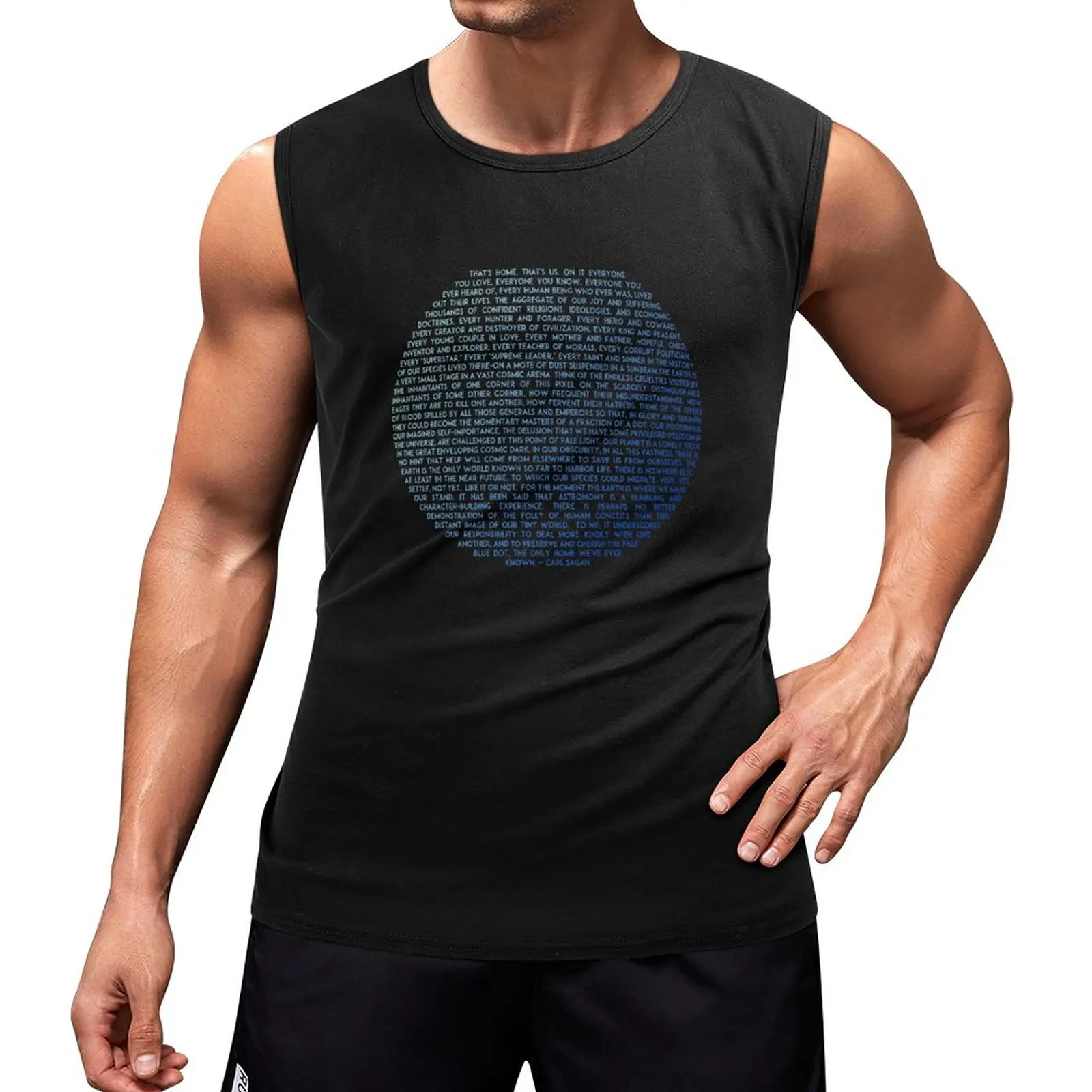 New Pale Blue Dot - Carl Sagan Original Design Tank Top Gym wear summer 2023 gym for men t-shirts man
New Pale Blue Dot - Carl Sagan Original Design Tank Top Gym wear summer 2023 gym for men t-shirts man