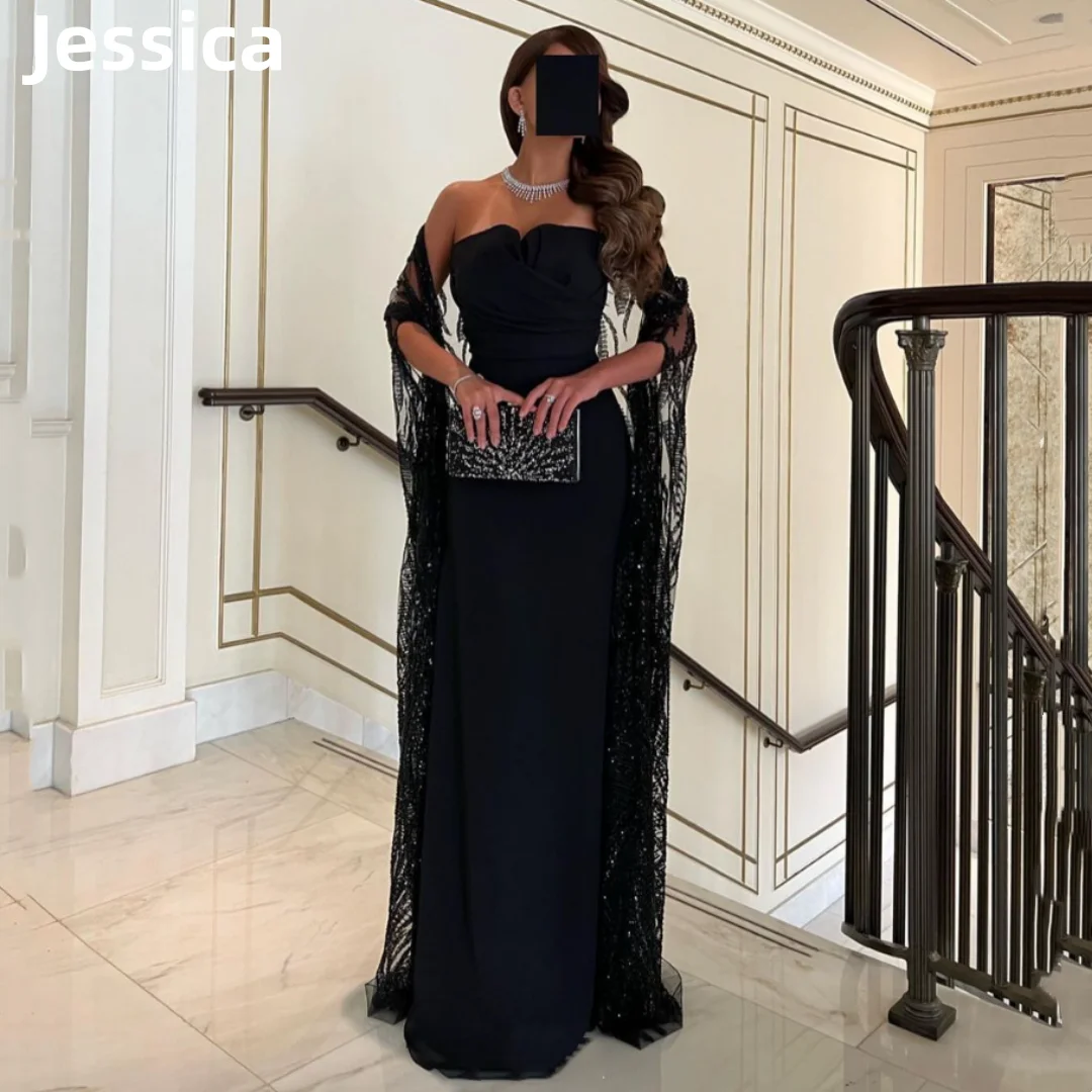 Black Prom Dresses Shiny Cloak Luxury Dubai Evening Dress Sharon Said Speciality Store Elegant Lady Party Dress فساتين السهرة
Black Prom Dresses Shiny Cloak Luxury Dubai Evening Dress Sharon Said Speciality Store Elegant Lady Party Dress فساتين السهرة