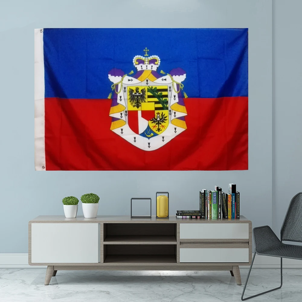 Royal Standard Of Prince Of Liechtenstein Flag National Graphic Custom Printed Hanging Banner Shaft Cover Grommet 3X5FT 90X150CM
Royal Standard Of Prince Of Liechtenstein Flag National Graphic Custom Printed Hanging Banner Shaft Cover Grommet 3X5FT 90X150CM