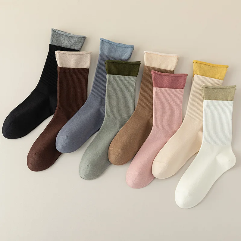 Women'S Socks Solid Color Cotton Socks For Women Color Matching Sock Middle Barrel Stocking Leisure Versatile Soft Breathable
Women'S Socks Solid Color Cotton Socks For Women Color Matching Sock Middle Barrel Stocking Leisure Versatile Soft Breathable