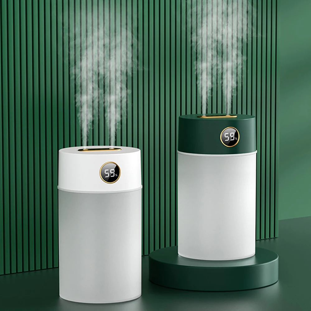 Double Nozzle Air Humidifier With LCD Humidity Display Large Capacity Aroma Essential Oil Diffuser For Home, Bedroom
Double Nozzle Air Humidifier With LCD Humidity Display Large Capacity Aroma Essential Oil Diffuser For Home, Bedroom