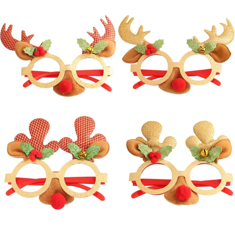 4pcs New Christmas Decoration Creative Antlers Glasses for Children and Adults Christmas Decoration Glasses Props Elf Ears
4pcs New Christmas Decoration Creative Antlers Glasses for Children and Adults Christmas Decoration Glasses Props Elf Ears