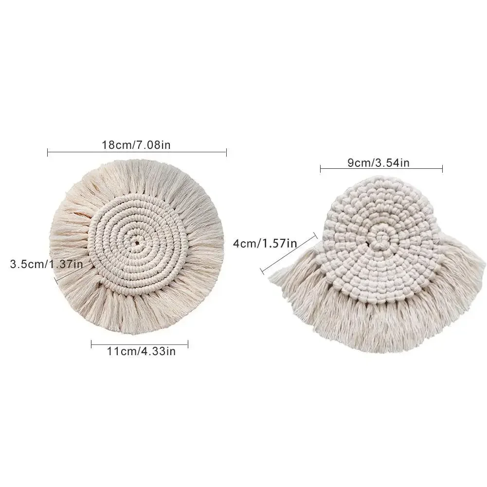 Home Creative Cotton Braid Coaster Handmade Macrame Cup Cushion Bohemia Style Non-slip Cup Mat
Home Creative Cotton Braid Coaster Handmade Macrame Cup Cushion Bohemia Style Non-slip Cup Mat