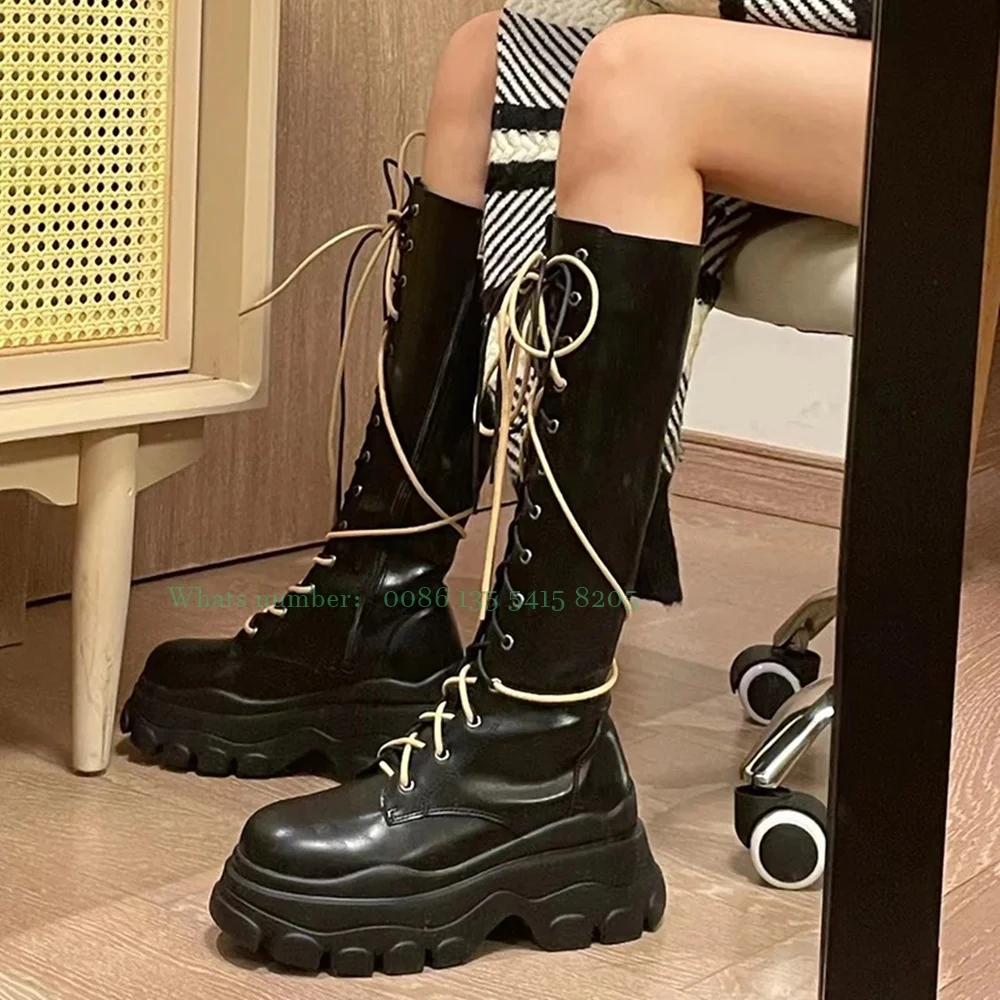 2023 New Thick Soled Boots Women's Boots Breathable Cool Fried Street Collision Free Lace Up High Boots Lace Up Knight Boots
2023 New Thick Soled Boots Women's Boots Breathable Cool Fried Street Collision Free Lace Up High Boots Lace Up Knight Boots