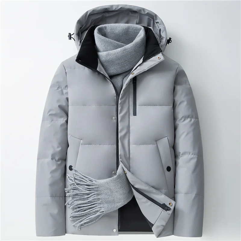 90% White Eiderdown Jacket Men Winter Thickened New Trend Hooded Fashion Short Warm Cargo Loose Coats Man Dropshipping
90% White Eiderdown Jacket Men Winter Thickened New Trend Hooded Fashion Short Warm Cargo Loose Coats Man Dropshipping