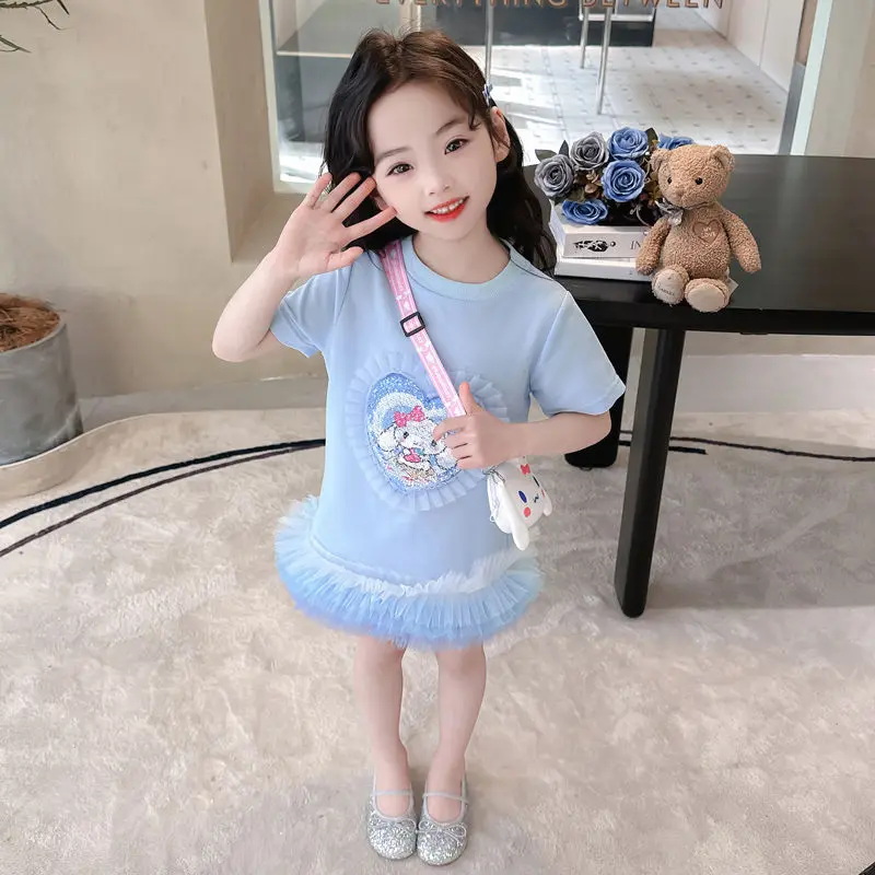 2024 My Melody Kuromi Girls Short-Sleeved Dress Sanrio Kawaii Anime Cinnamoroll Summer Sweet Cute Hoodie Dress Sequin Kid Gift
2024 My Melody Kuromi Girls Short-Sleeved Dress Sanrio Kawaii Anime Cinnamoroll Summer Sweet Cute Hoodie Dress Sequin Kid Gift