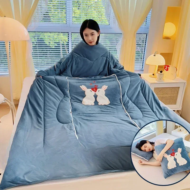 Multifonctionnel Paresseux Épaissi Par Crystal Velvet Quilt Warm Kids Student Peel Grinding Avec Manches Core Comforter Quilt
Multifonctionnel Paresseux Épaissi Par Crystal Velvet Quilt Warm Kids Student Peel Grinding Avec Manches Core Comforter Quilt
