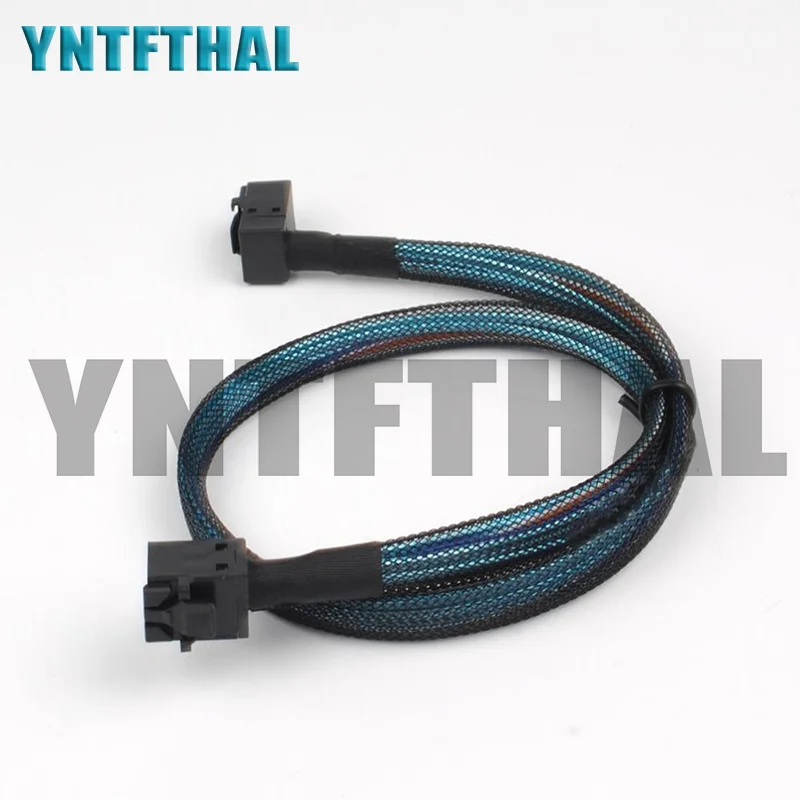 MINI SAS SFF-8643 To SAS SFF 8643 12Gbps HD Mini-SAS Right Angle Cable Convertor 50cm
MINI SAS SFF-8643 To SAS SFF 8643 12Gbps HD Mini-SAS Right Angle Cable Convertor 50cm
