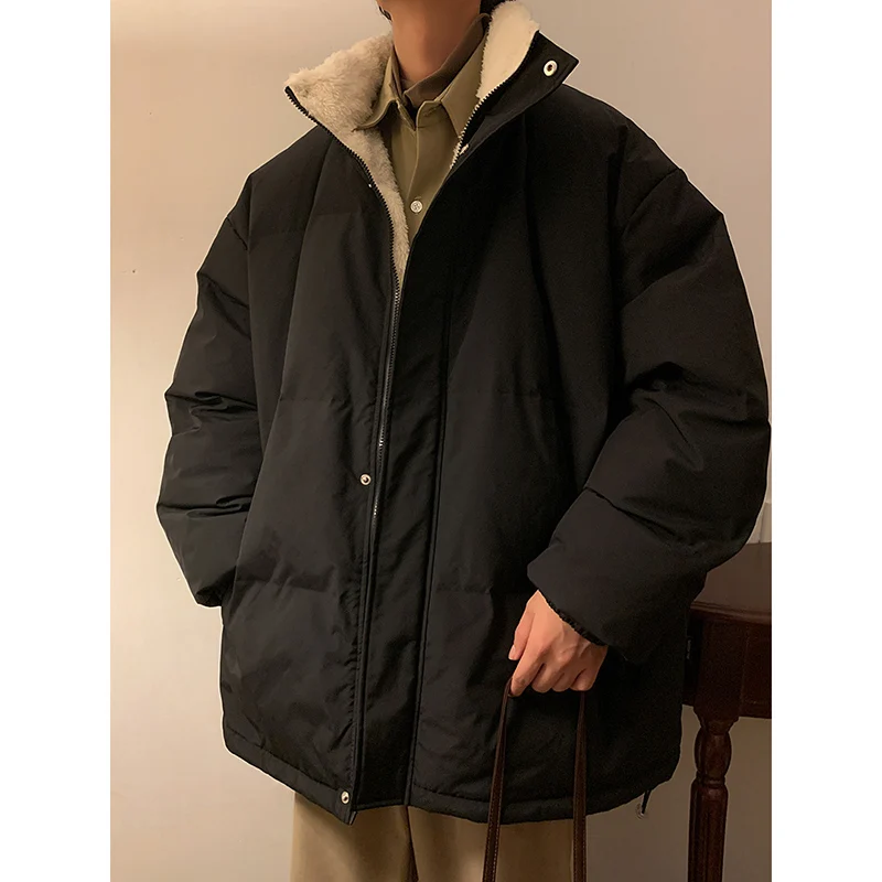 2023 Winter Down Cotton Jacket Men Zipper Loose Padded Coat Stand Collar Solid Thicken Warm Unisex Puffer Parkas Jackets
2023 Winter Down Cotton Jacket Men Zipper Loose Padded Coat Stand Collar Solid Thicken Warm Unisex Puffer Parkas Jackets