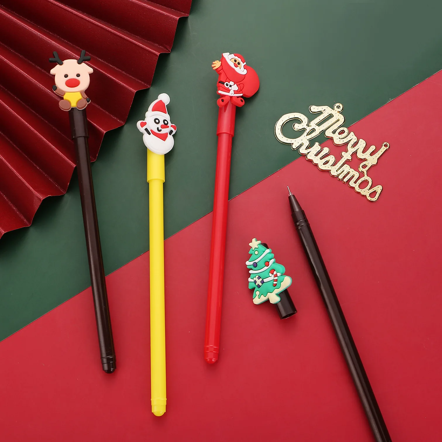 24PCS Christmas Gel Pen Cute Christmas Tree Reindeer Santa Snowman Gift 0.5mm Black Neutral Pens School Office Stationary
24PCS Christmas Gel Pen Cute Christmas Tree Reindeer Santa Snowman Gift 0.5mm Black Neutral Pens School Office Stationary