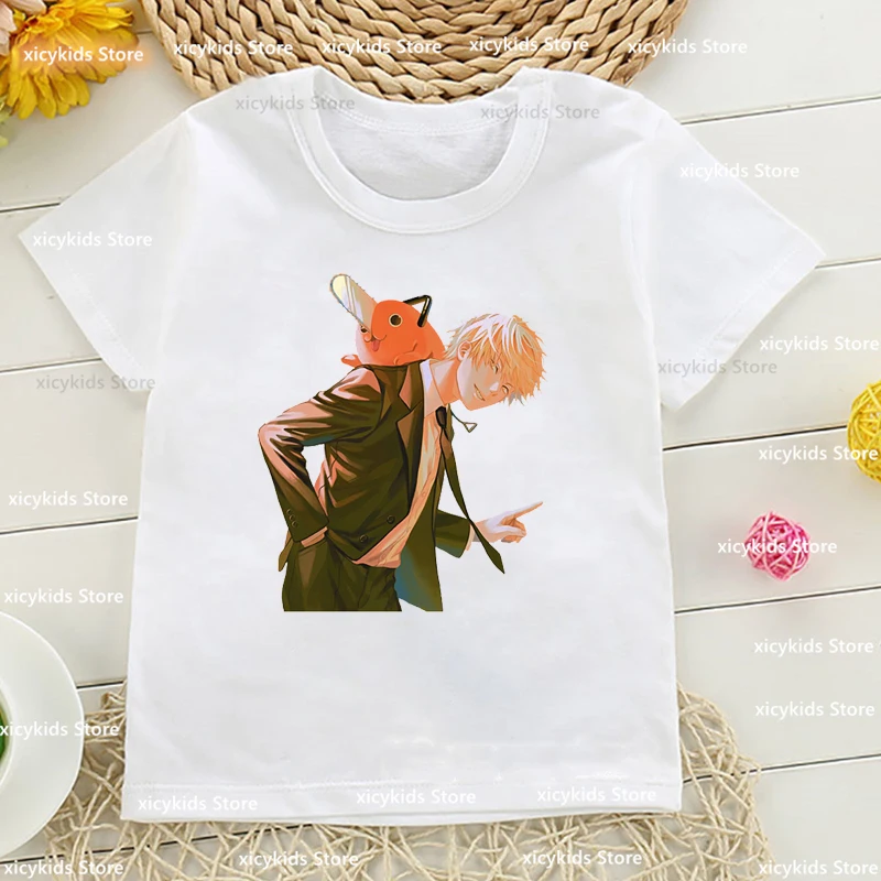 2023 Hot Sale Denji Makima Pochita T Shirt Chainsaw Man T-Shirt Cartoon Anime Kids Clothes Short Sleeve Boys Girls Tees Tops
2023 Hot Sale Denji Makima Pochita T Shirt Chainsaw Man T-Shirt Cartoon Anime Kids Clothes Short Sleeve Boys Girls Tees Tops