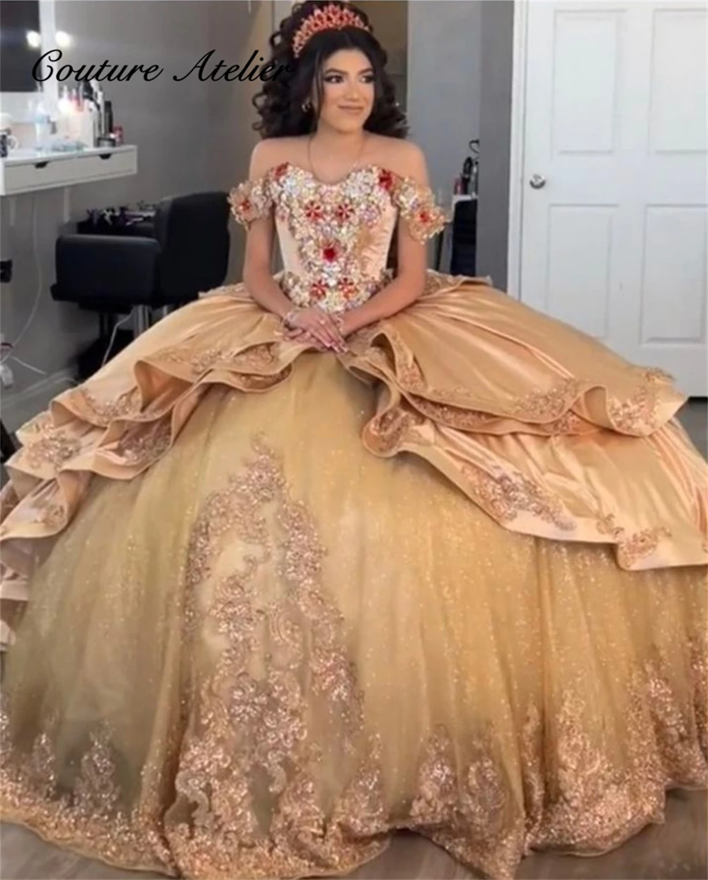 Court Princess Pink Lace Applique Off The Shoulder Quinceanera Dresses Ball Gown 2024 Sweetheart Sweet 16 Dresses Wedding Gown
Court Princess Pink Lace Applique Off The Shoulder Quinceanera Dresses Ball Gown 2024 Sweetheart Sweet 16 Dresses Wedding Gown