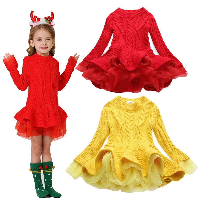 Girls Knitted Dress Christmas Reindeer Kids Tutu Dress Children Thick Warm Sweater Girls New Year Evening Party Princess Clothes
Girls Knitted Dress Christmas Reindeer Kids Tutu Dress Children Thick Warm Sweater Girls New Year Evening Party Princess Clothes