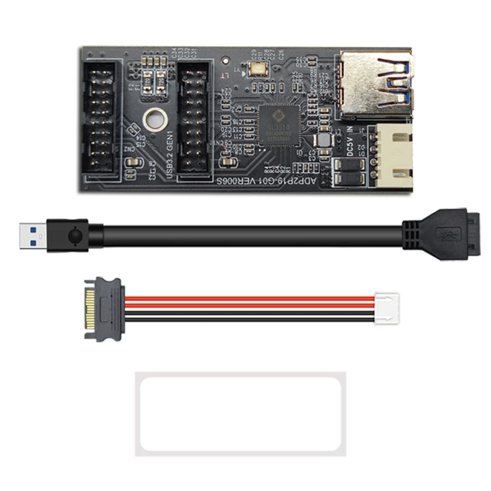 USB3.2 фронтальная Плата расширения GEN1 19PIN к двойному 19PIN адаптер A-KEY с кабелем SATA 15PIN к 4PIN
USB3.2 фронтальная Плата расширения GEN1 19PIN к двойному 19PIN адаптер A-KEY с кабелем SATA 15PIN к 4PIN