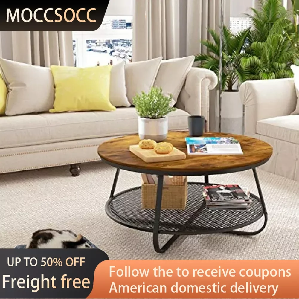 Round Coffee Table Round With Open Storage End Tables Basses 35.8" Industrial 2-Tier Circular Coffee Table for Living Room Coffe
Round Coffee Table Round With Open Storage End Tables Basses 35.8" Industrial 2-Tier Circular Coffee Table for Living Room Coffe