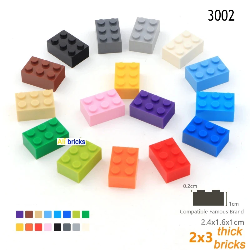 200pcs Thick 2x3 DIY Building Blocks Figures Bricks Dots Educational Plastic Toys for Children Size Compatible With 3002 Choice
200pcs Thick 2x3 DIY Building Blocks Figures Bricks Dots Educational Plastic Toys for Children Size Compatible With 3002 Choice