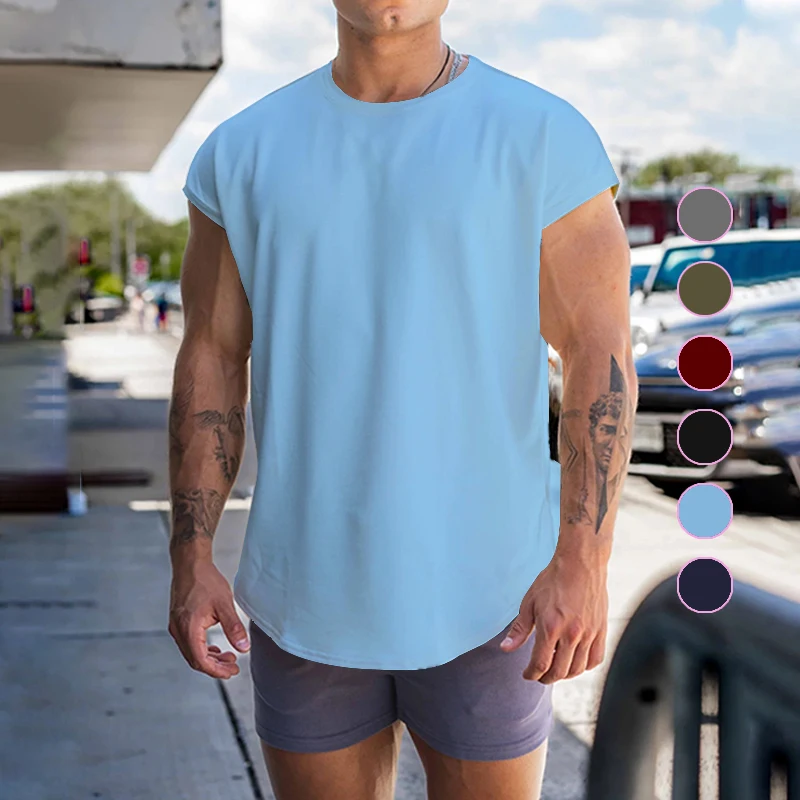 2023 Cross border American Large Size High Street Half Sleeve Tank Top Solid Neutral Loose Retro Sleeveless T-shirt Tank Top
2023 Cross border American Large Size High Street Half Sleeve Tank Top Solid Neutral Loose Retro Sleeveless T-shirt Tank Top