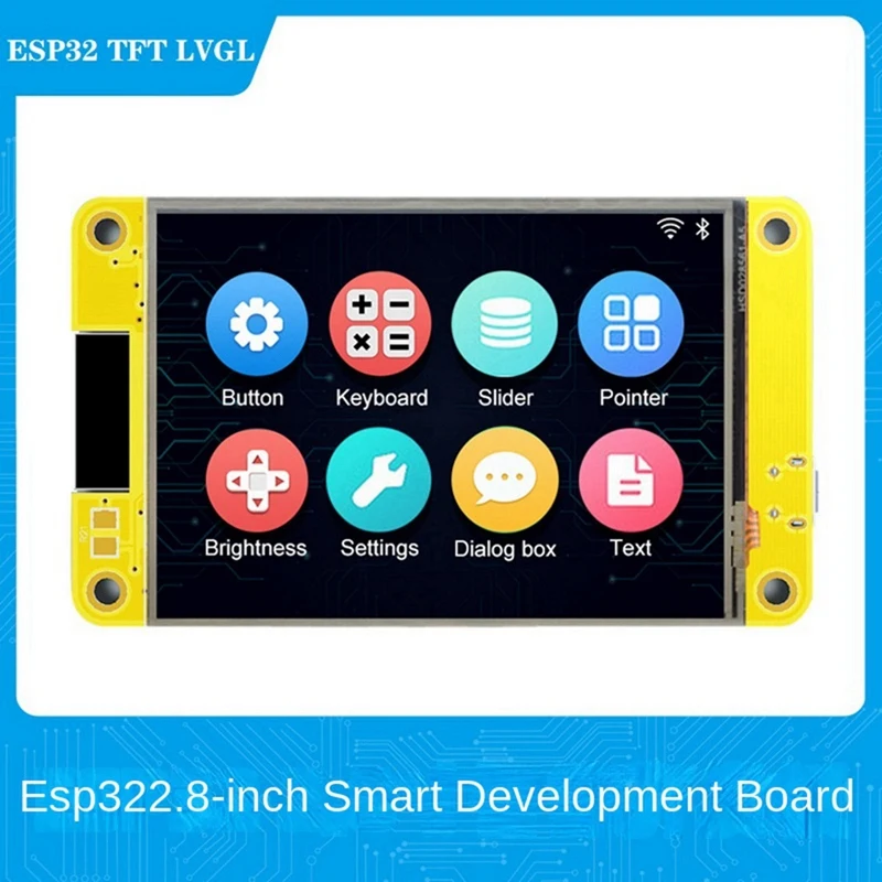 Макетная плата ESP32, 2,8 дюйма, x, умный сенсорный экран, модуль разработки LVGL, Wi-Fi, Bluetooth
Макетная плата ESP32, 2,8 дюйма, x, умный сенсорный экран, модуль разработки LVGL, Wi-Fi, Bluetooth