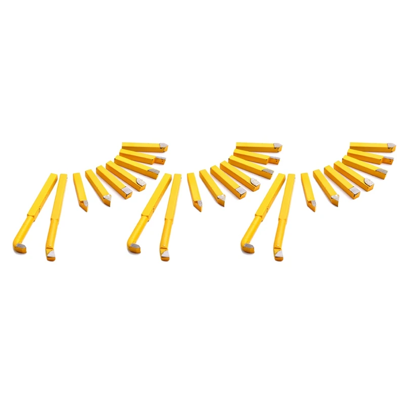 HLZS-27Pcs YW1 Carbide Brazed Tip Tipped Lathe Cutter Tools 8X8mm Shank High Hardness Turning Milling Welding Bit
HLZS-27Pcs YW1 Carbide Brazed Tip Tipped Lathe Cutter Tools 8X8mm Shank High Hardness Turning Milling Welding Bit