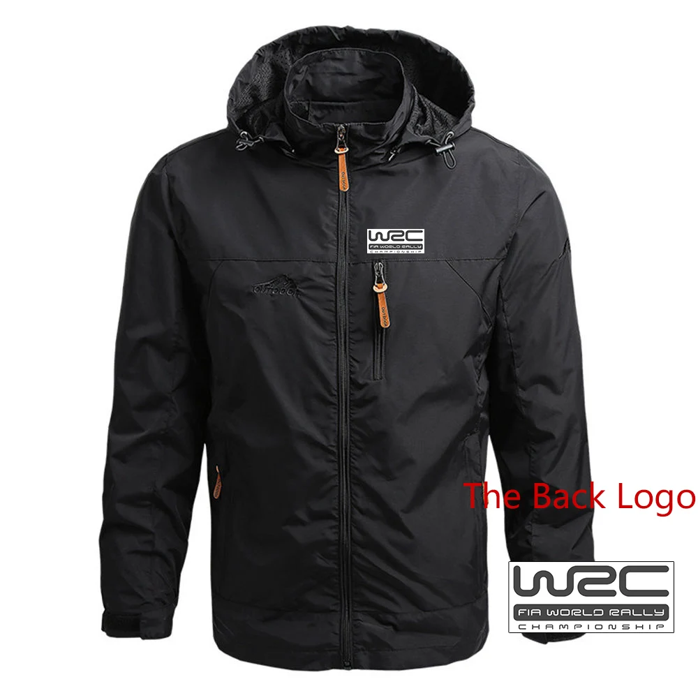 

Skoda Rs Vrs Motorsport Graphicorrally Wrc Racing Men's Spring Autumn Thin Classic Printing Casual Simple Four-Color Trench Coat