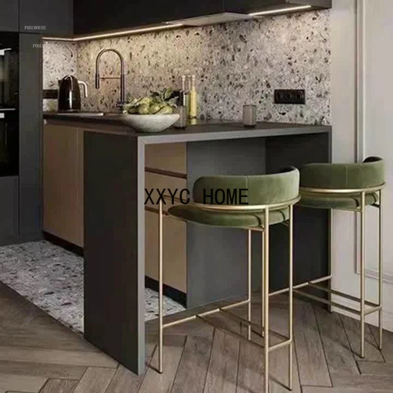 Nordic Wrought Iron Bar Chairs Kitchen Furniture Modern Simple High Bar Stool Creative Designer Cafe Back Armrest Bar Chair C
Nordic Wrought Iron Bar Chairs Kitchen Furniture Modern Simple High Bar Stool Creative Designer Cafe Back Armrest Bar Chair C