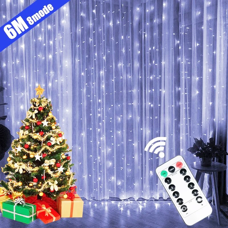 3x1/3x2/3x3M LED Curtain Icicle String Lights Christmas Fairy Lamp Garland Outdoor For Wedding Party Garden Home Decoration
3x1/3x2/3x3M LED Curtain Icicle String Lights Christmas Fairy Lamp Garland Outdoor For Wedding Party Garden Home Decoration