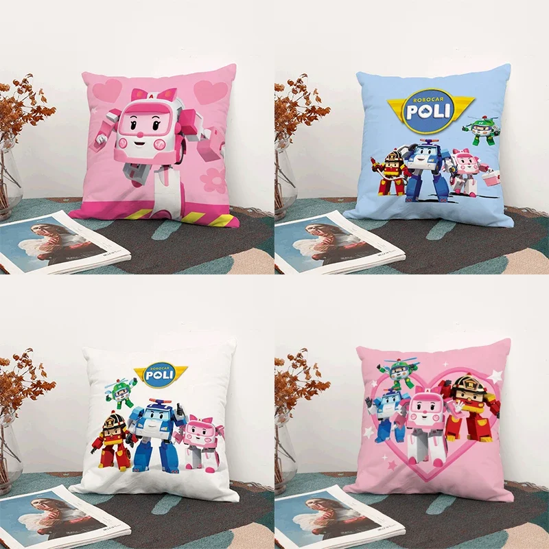 Pillow Case Double Printed R-Robocar Poli 45x45cm Home Decoration Cushion Cover Sofa Bed Cushion Cover Short Plush Material
Pillow Case Double Printed R-Robocar Poli 45x45cm Home Decoration Cushion Cover Sofa Bed Cushion Cover Short Plush Material