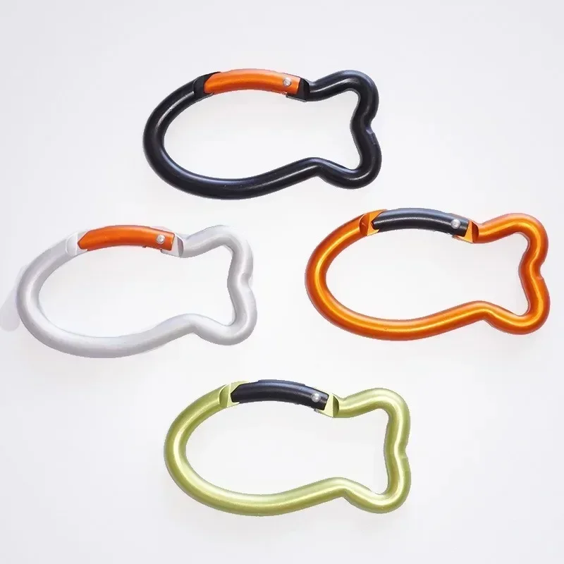 1/2Pcs Carabiner Keychain Alluminum Alloy Fish Shaped Mountaineering Buckle Carabiner Snap Hook Clip Keychains Outdoor Camping
1/2Pcs Carabiner Keychain Alluminum Alloy Fish Shaped Mountaineering Buckle Carabiner Snap Hook Clip Keychains Outdoor Camping