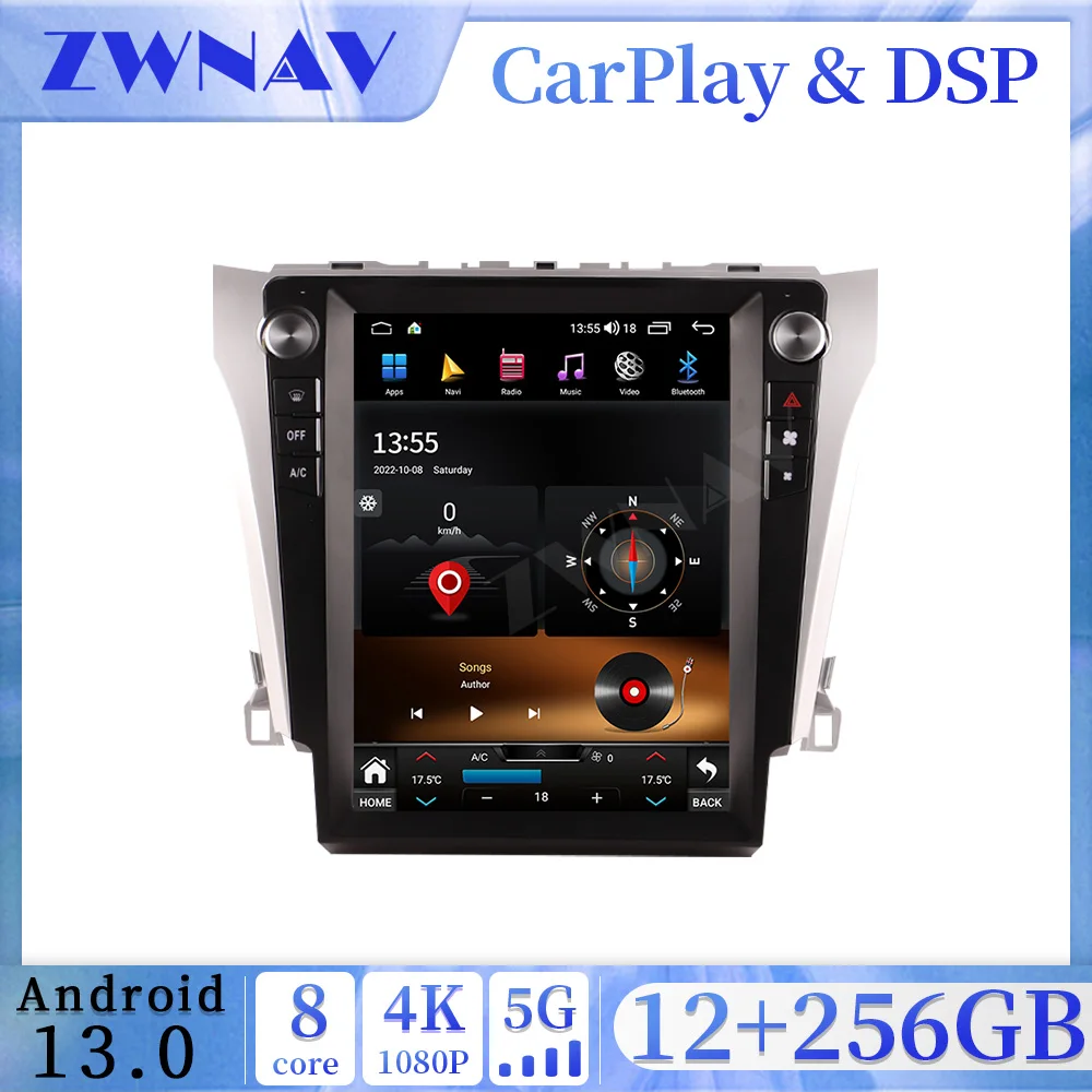 6+128G 12-inch Android 11.0 For Toyota Camry 2013-2017 Tesla Style Car GPS Navi Stereo Multimedia Player Android Auto Headunit
6+128G 12-inch Android 11.0 For Toyota Camry 2013-2017 Tesla Style Car GPS Navi Stereo Multimedia Player Android Auto Headunit