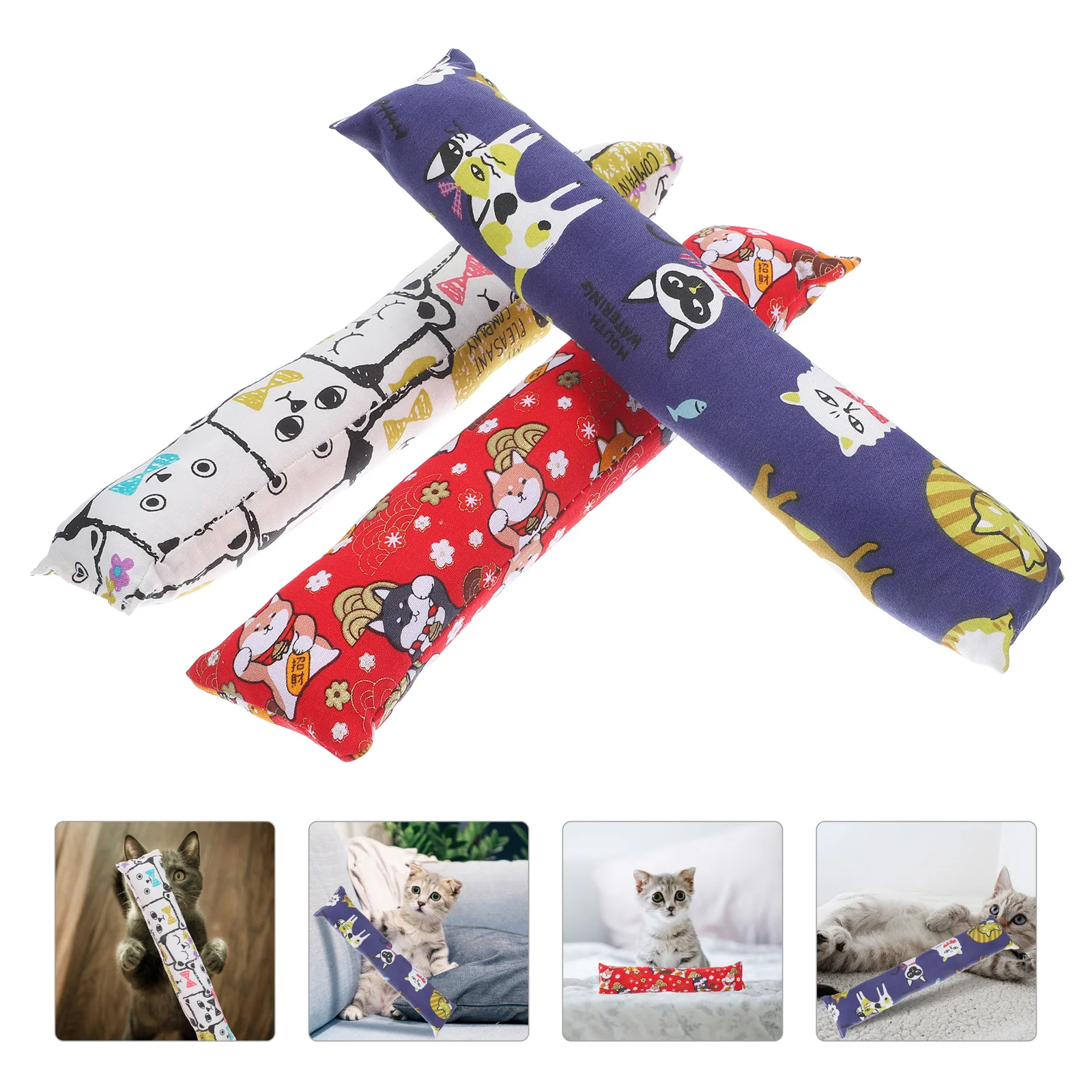 3 Pcs Catnip Toy Bite Resistant Kitten Molar Filled Toys Flannel Teasing for Cats 
3 Pcs Catnip Toy Bite Resistant Kitten Molar Filled Toys Flannel Teasing for Cats