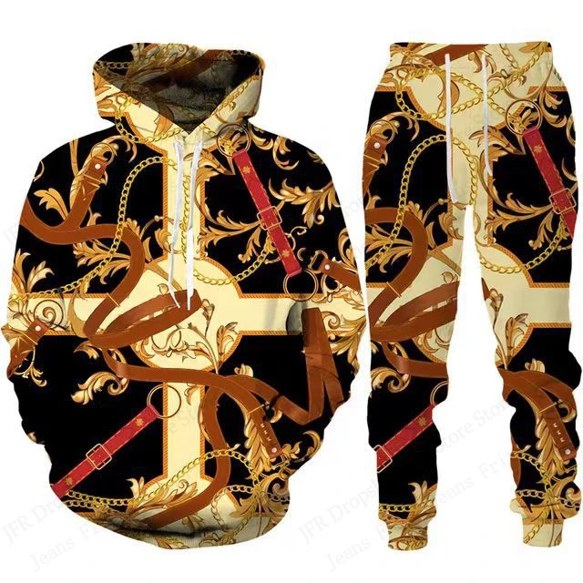 رجل قطعتين هوديي بانت مجموعات الذهبي نمط ثلاثية الأبعاد طباعة مجموعات الرجال النساء موضة هوديي بانت 2 قطعة دعوى ملابس رياضية الراحة رجل قطعتين هوديي بانت مجموعات الذهبي نمط ثلاثية الأبعاد طباعة مجموعات الرجال النساء موضة هوديي بانت 2 قطعة دعوى ملابس رياضية الراحة