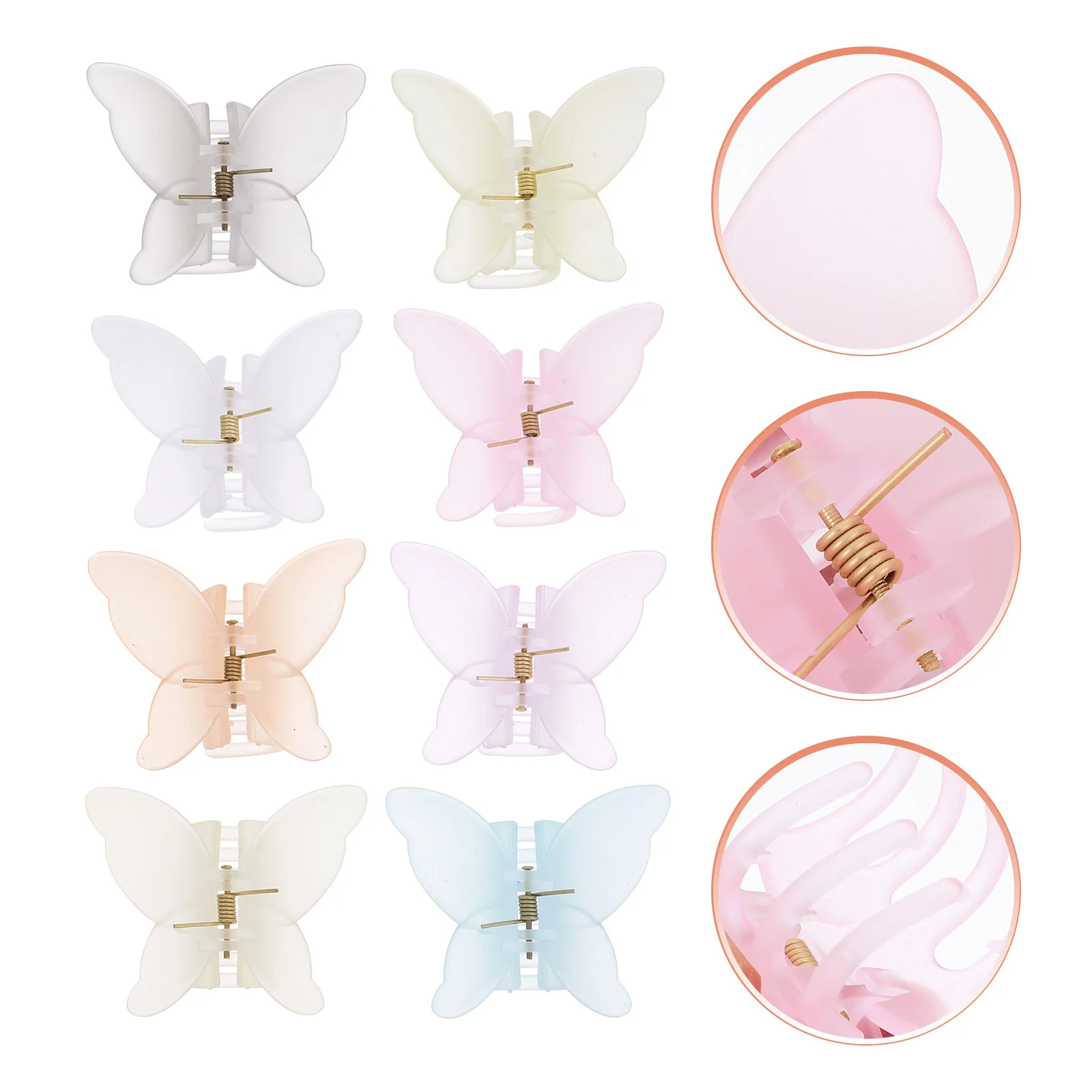 8 Pcs Butterfly Clip Hair Claw for Women Roller Clips Barrette Thin Accessories Bobby Pins Accessory Fresh Girls
8 Pcs Butterfly Clip Hair Claw for Women Roller Clips Barrette Thin Accessories Bobby Pins Accessory Fresh Girls