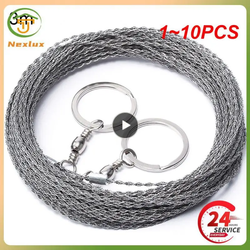 1~10PCS Best Outdoor Hand-Drawn Rope Saw 304 Stainless Steel Wire Saw Camping Life-Saving Woodworking Super Fine Hand Saw Wire
1~10PCS Best Outdoor Hand-Drawn Rope Saw 304 Stainless Steel Wire Saw Camping Life-Saving Woodworking Super Fine Hand Saw Wire