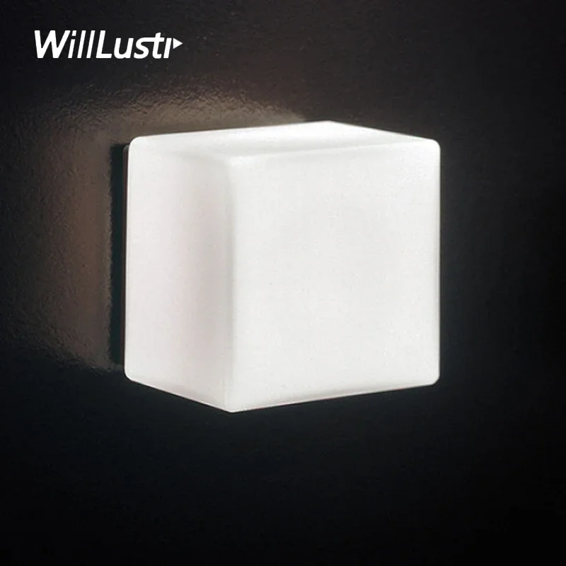 

Willlustr Cubi Wall sconce Lamp Ufficio Stile design Modern light hotel restaurant bar doorway porch novelty vanity lighting