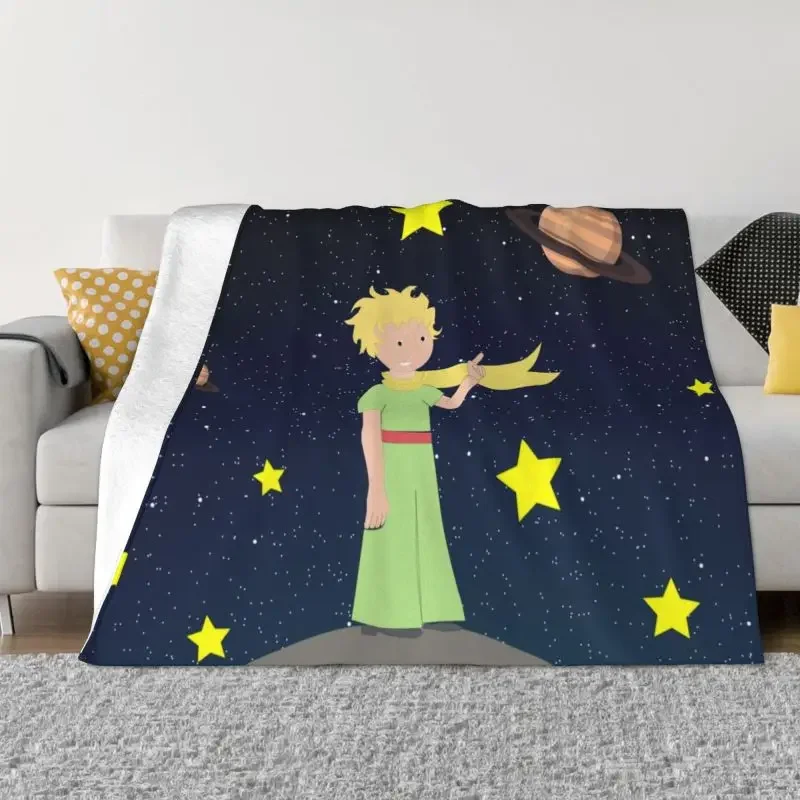 

The Little Prince Blankets Warm Flannel Le Petit Prince France Anime Throw Blanket for Bed Couch Bedspread